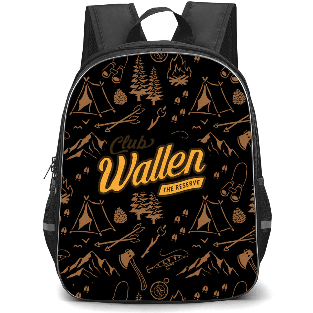 Morgan Wallen Backpack School Bag StudentPack - Morgan Wallen Club Wallen The Reserve Pattern Art Poster