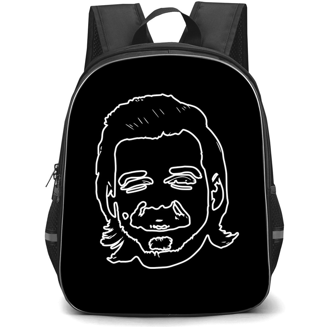 Morgan Wallen Backpack School Bag StudentPack - Morgan Wallen Headshot Silhouette Sticker