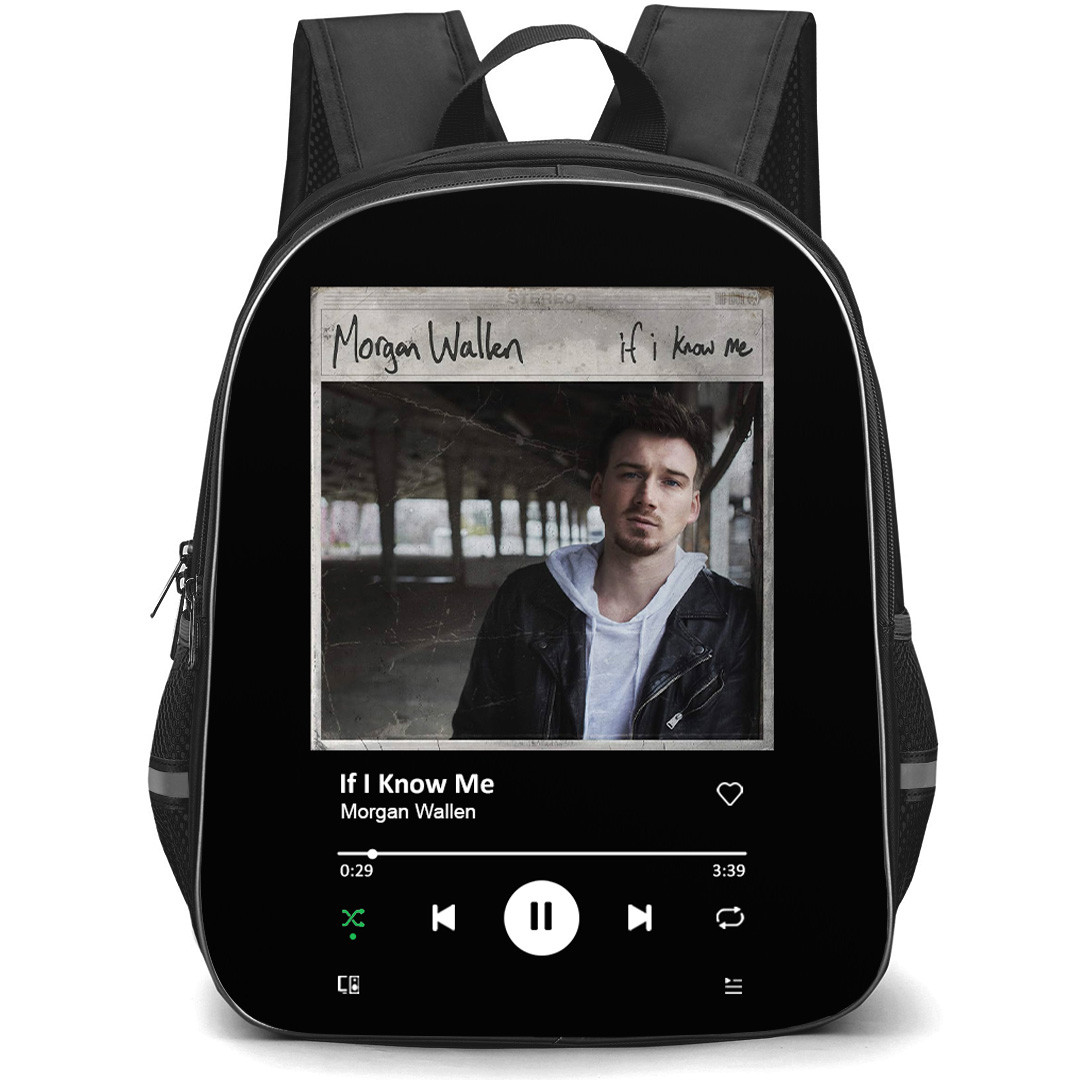 Morgan Wallen Backpack School Bag StudentPack - Morgan Wallen If I Know Me Album Cover Spotify Library Poster