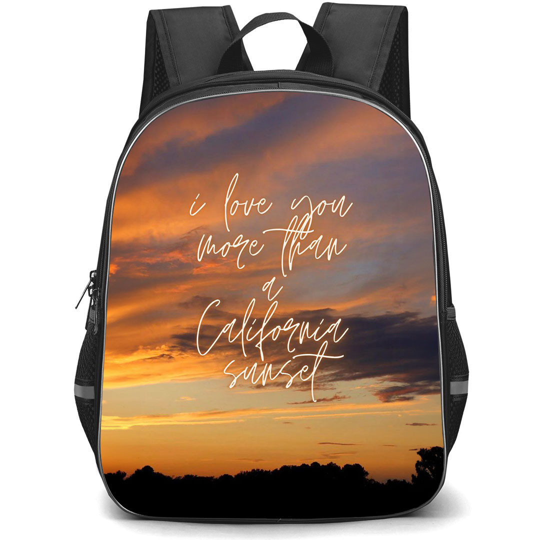Morgan Wallen Backpack StudentPack - Morgan Wallen Lyrics I Love You More Than On Sky Background