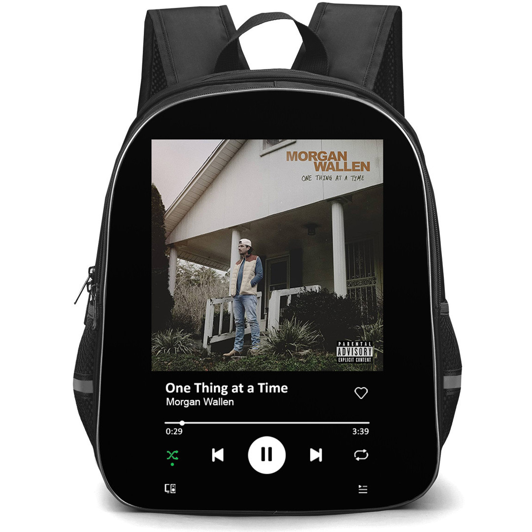 Morgan Wallen Backpack School Bag StudentPack - Morgan Wallen One Thing At A Time Album Cover Spotify Library Poster