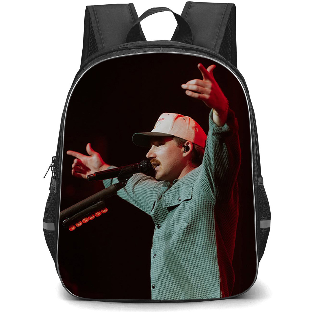 Morgan Wallen Backpack School Bag StudentPack - Morgan Wallen On Stage Raised Up Hands Poster