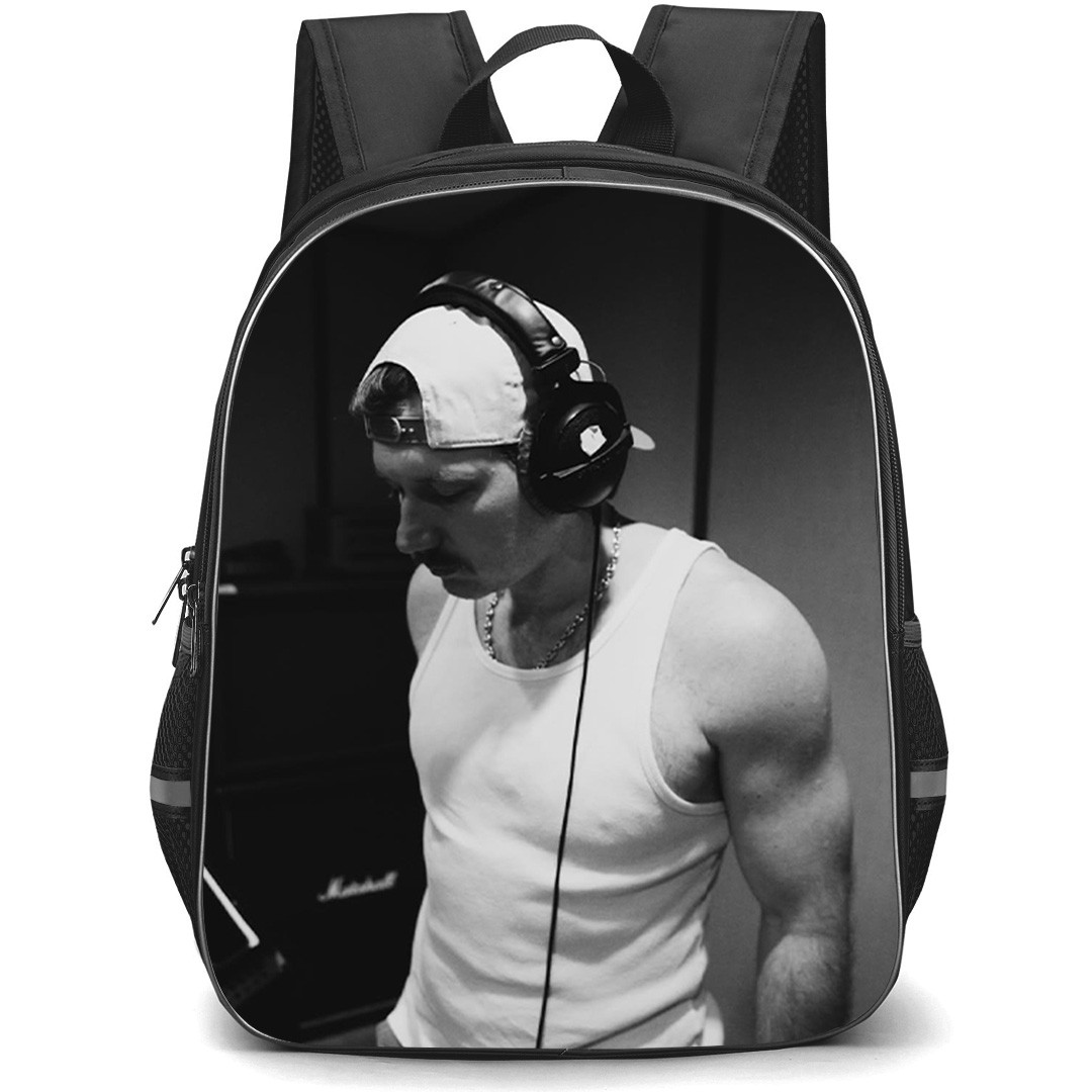 Morgan Wallen Backpack School Bag StudentPack - Morgan Wallen Studio Session Grayscale Poster