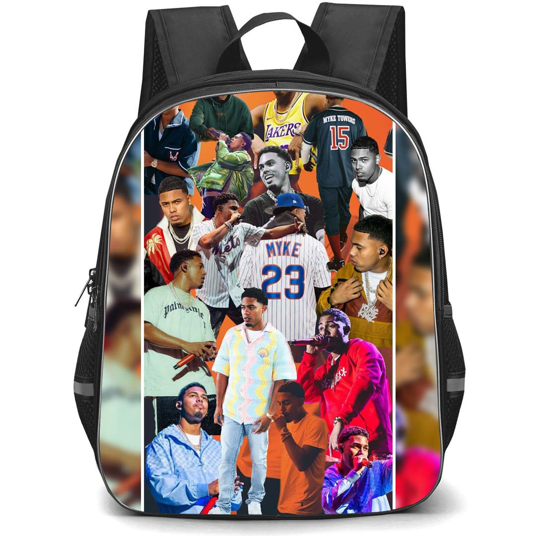 Myke Towers Backpack StudentPack - Myke Towers Performs Collage Poster