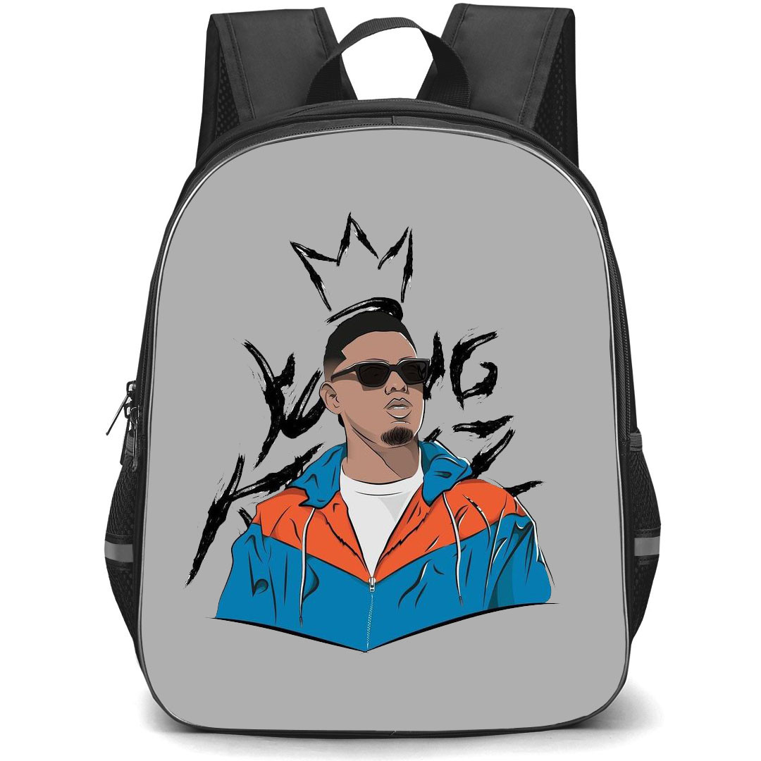 Myke Towers Backpack StudentPack - Myke Towers King Portrait Illustration Sticker