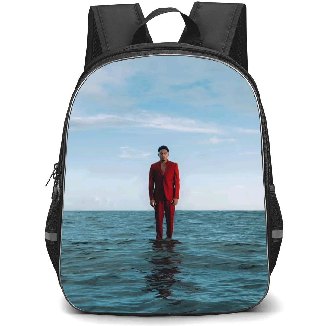Myke Towers Backpack StudentPack - Myke Towers Standing in The water Poster