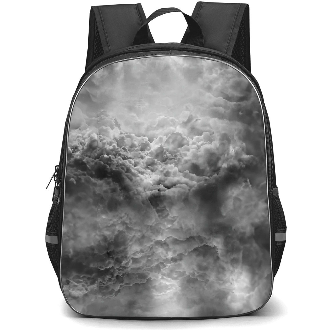 The Neighbourhood Backpack StudentPack - The Neighbourhood Black And White Clouds Texture On The Dark Sky Background