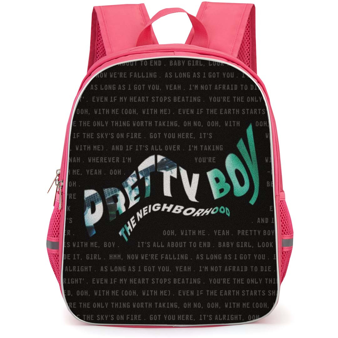 The Neighbourhood Backpack StudentPack - The Neighbourhood Song Pretty Boy Lyrics On Black Background