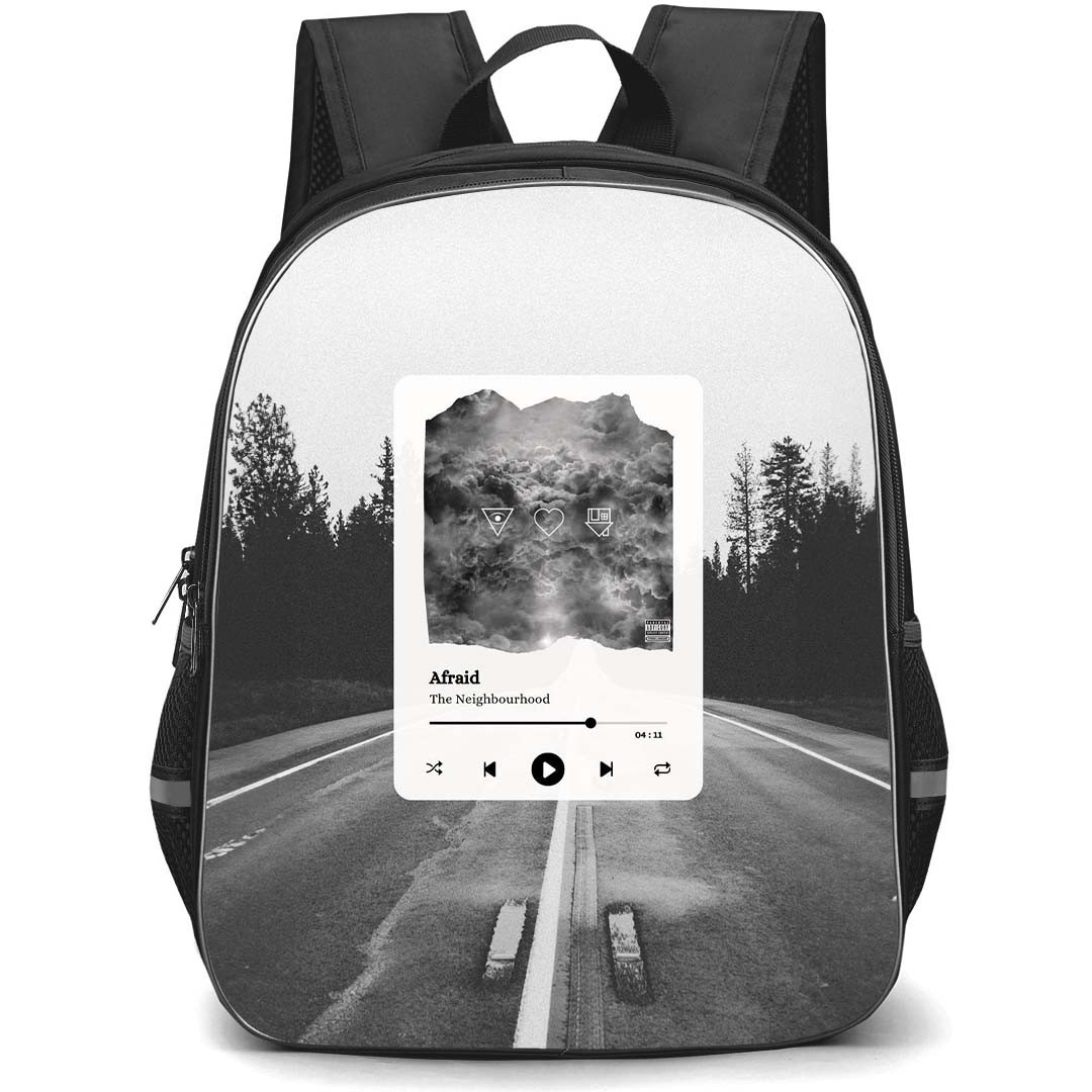 The Neighbourhood Backpack StudentPack - The Neighbourhood Song Afraid Grayscale Playlist Poster