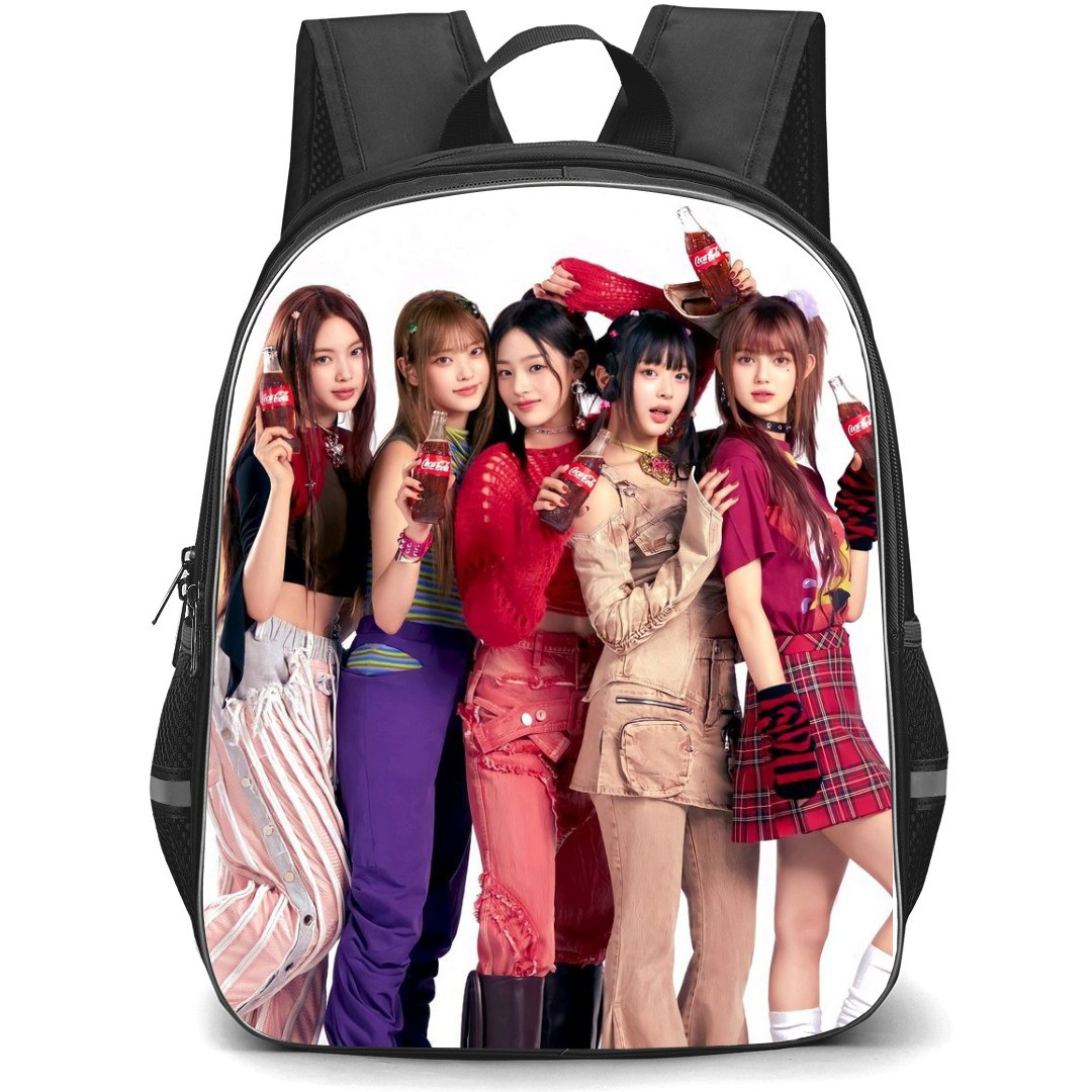 New Jeans Backpack StudentPack - New Jeans Members Coca Cola Ad