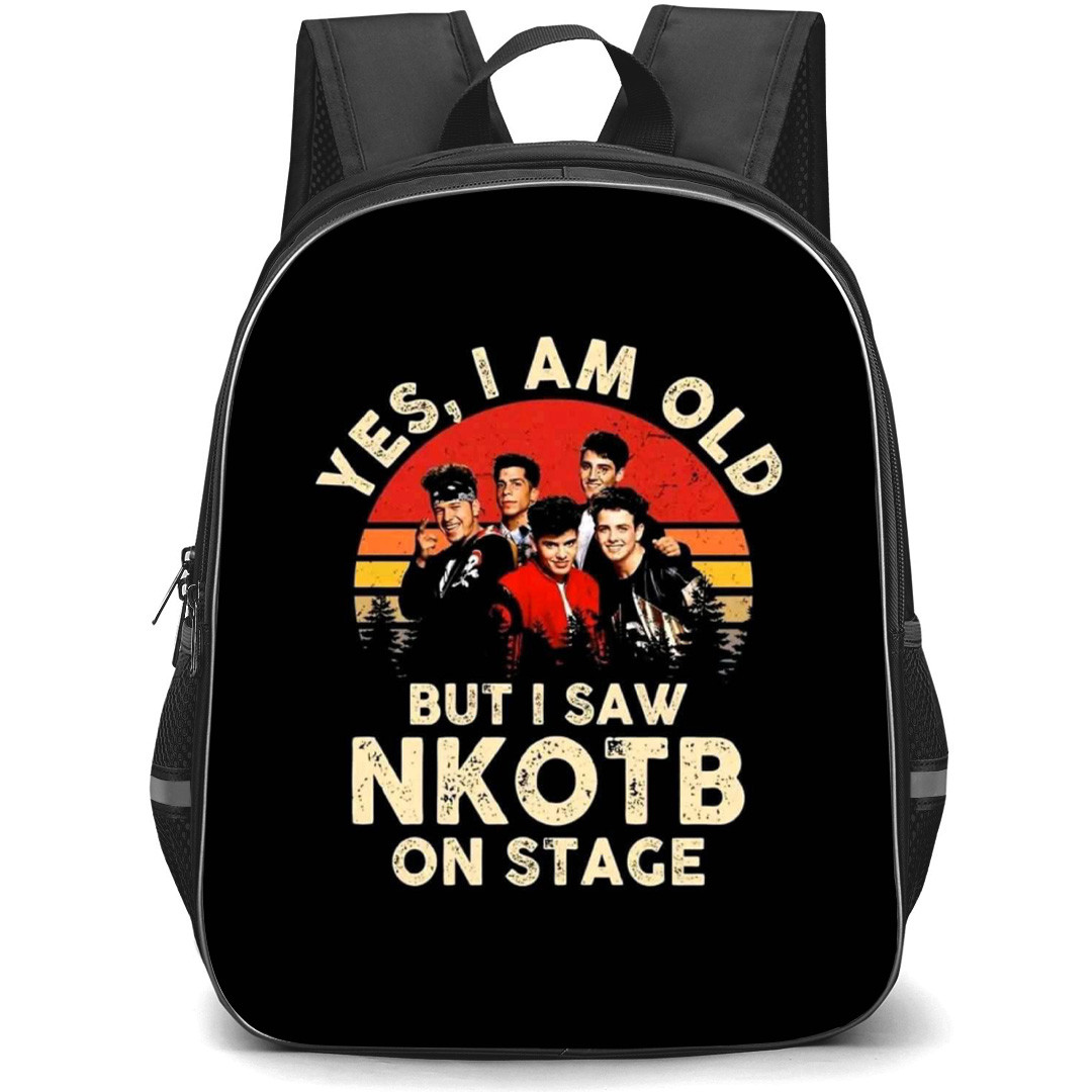 New Kids On The Block Backpack School Bag StudentPack - I Am Old Band Poster