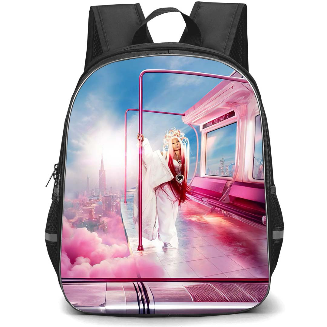 Nicki Minaj Backpack StudentPack - Nicki Minaj Are You Gone Already Ft. Billie Eilish Album Poster