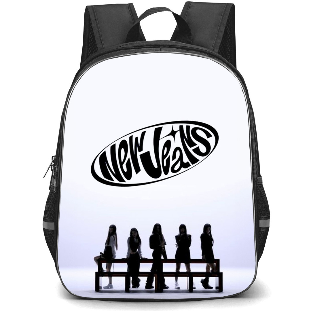 NewJeans Backpack StudentPack - NewJeans KPop Cookie Grayscale Poster