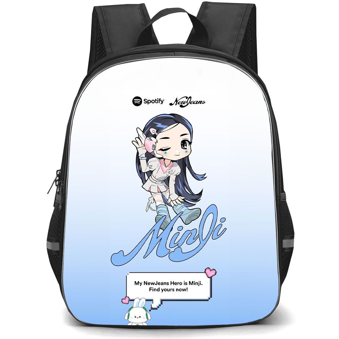 NewJeans Backpack StudentPack - NewJeans Spotify Minji Playlist Poster