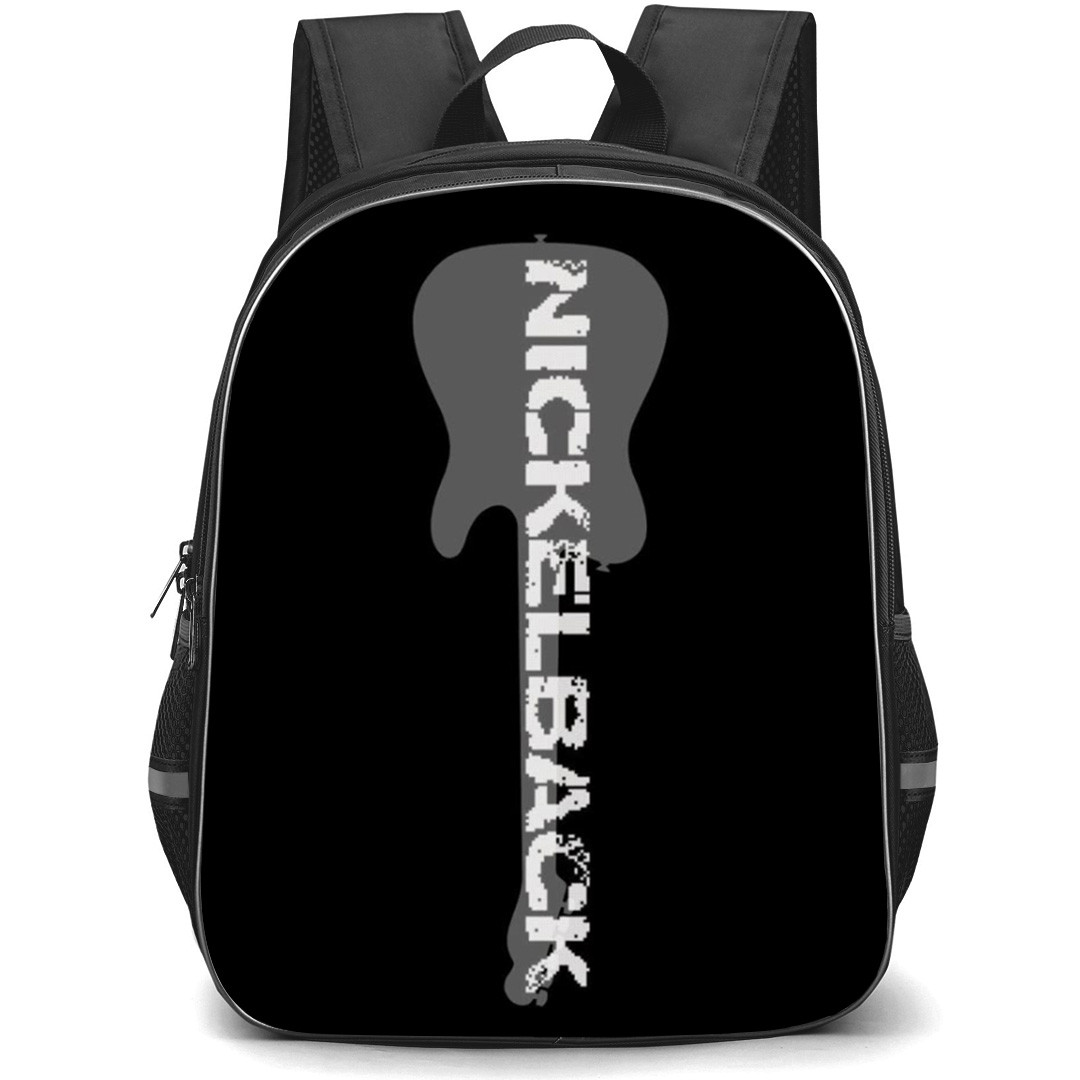 Nickelback Backpack School Bag StudentPack - Guitar Wordmark Logo