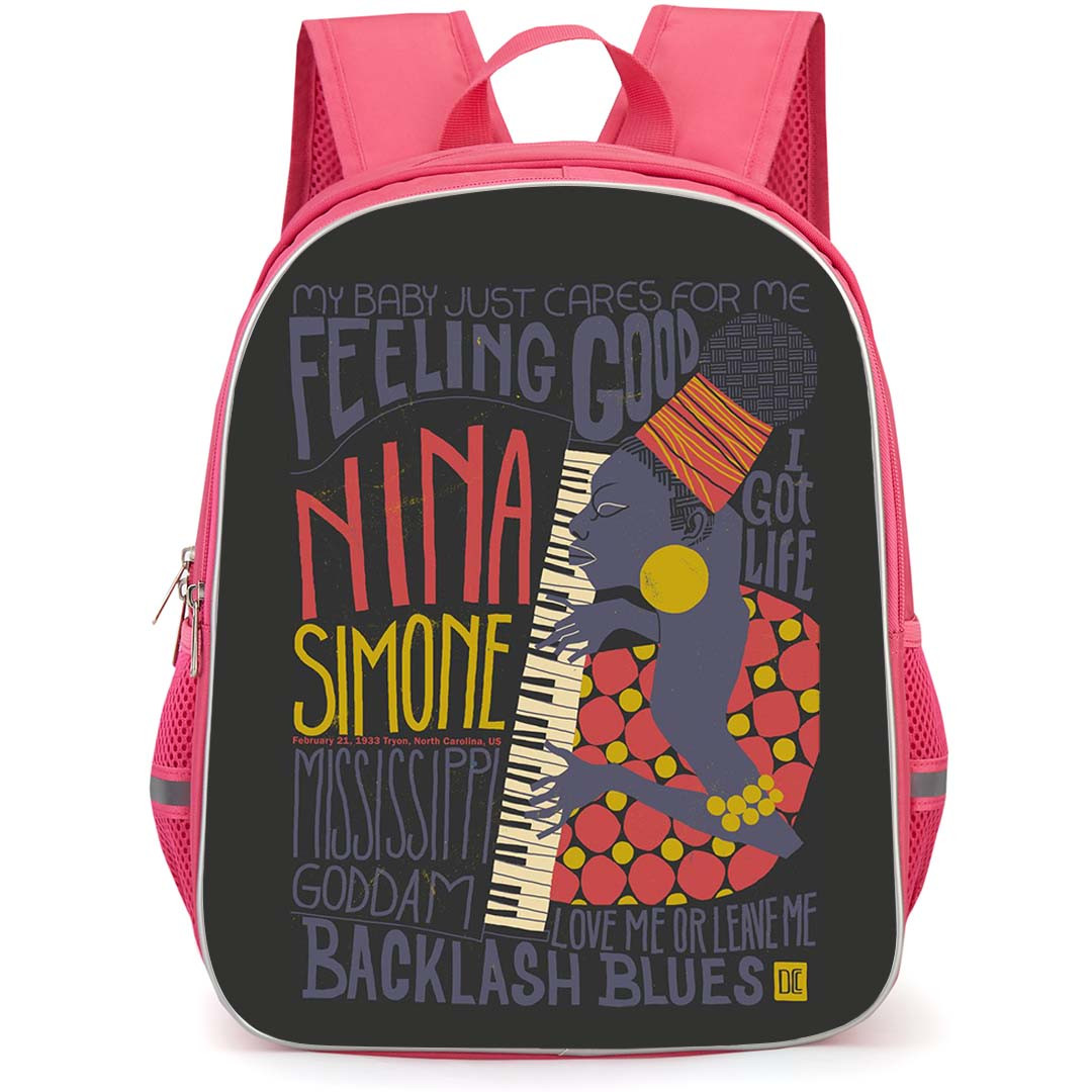 Nina Simone Backpack StudentPack - Nina Simone Jazz Concert Poster