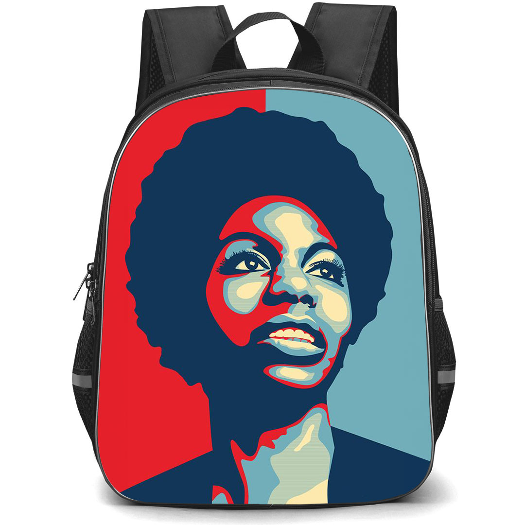 Nina Simone Backpack StudentPack - Nina Simone Pop Art Portrait Poster