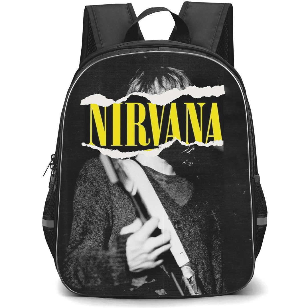 Nirvana Backpack StudentPack - Nirvana Fan Made Grayscale Poster