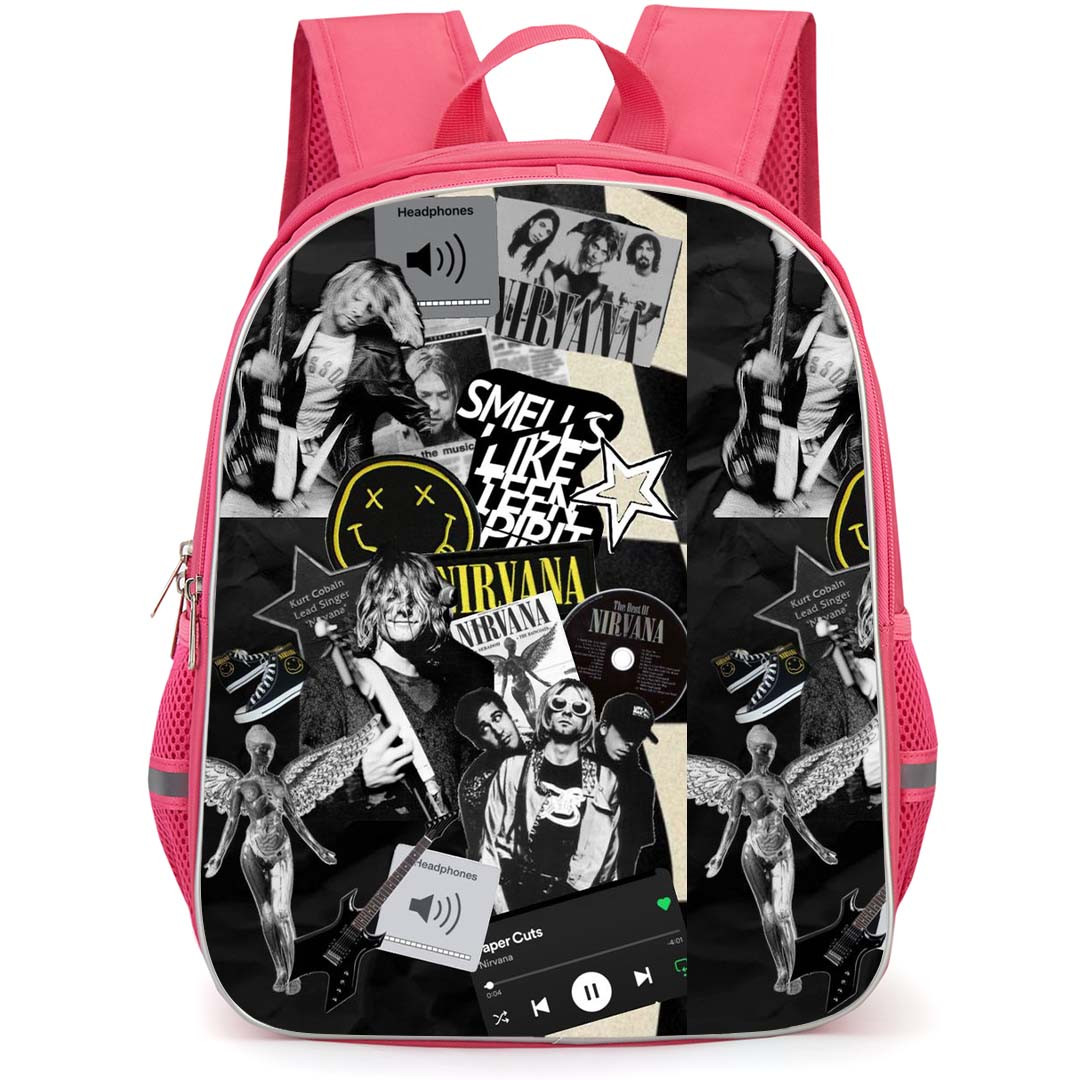 Nirvana Backpack StudentPack - Nirvana Grayscale Collage Poster