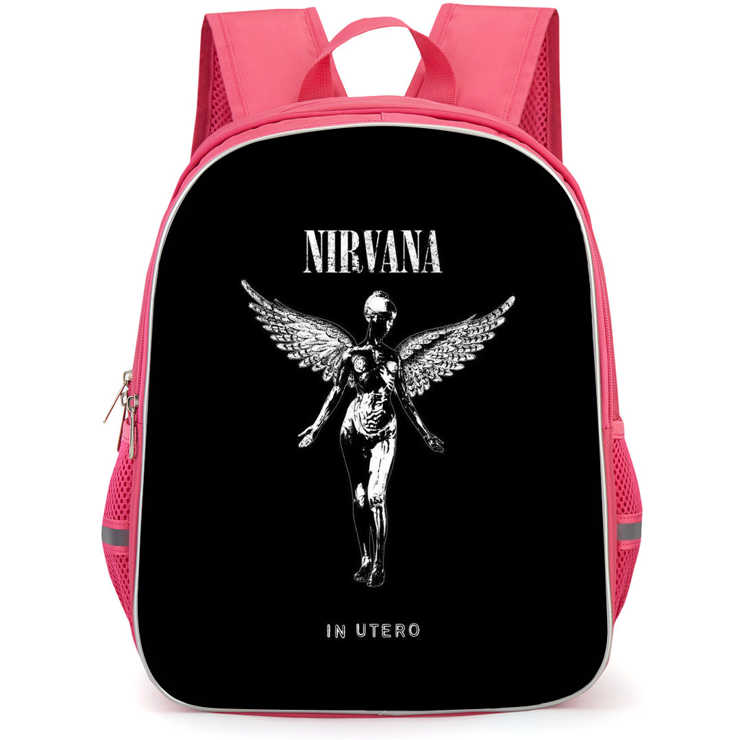 Nirvana Backpack StudentPack - Nirvana In Utero Album Greyscale Poster