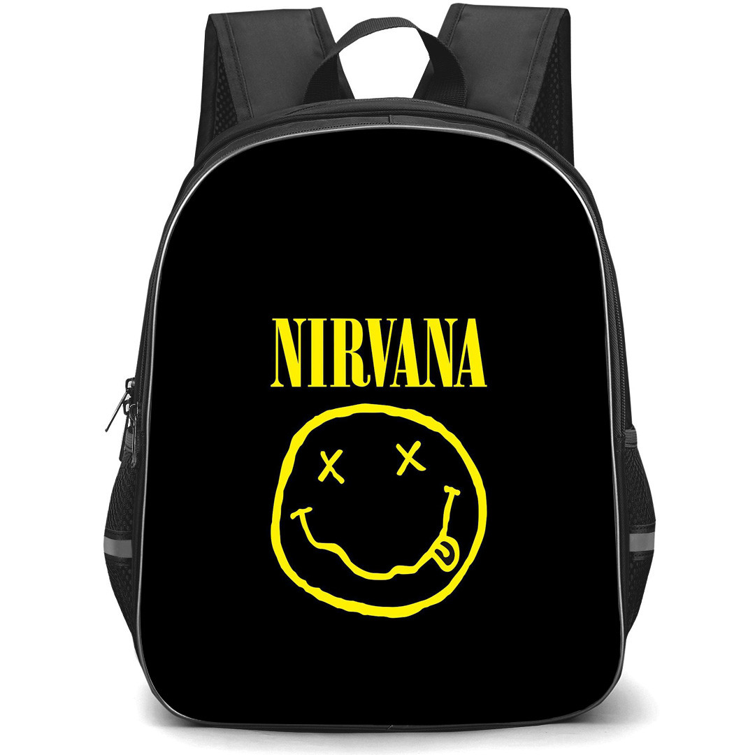 Nirvana Backpack StudentPack - Nirvana Logo On Black Background