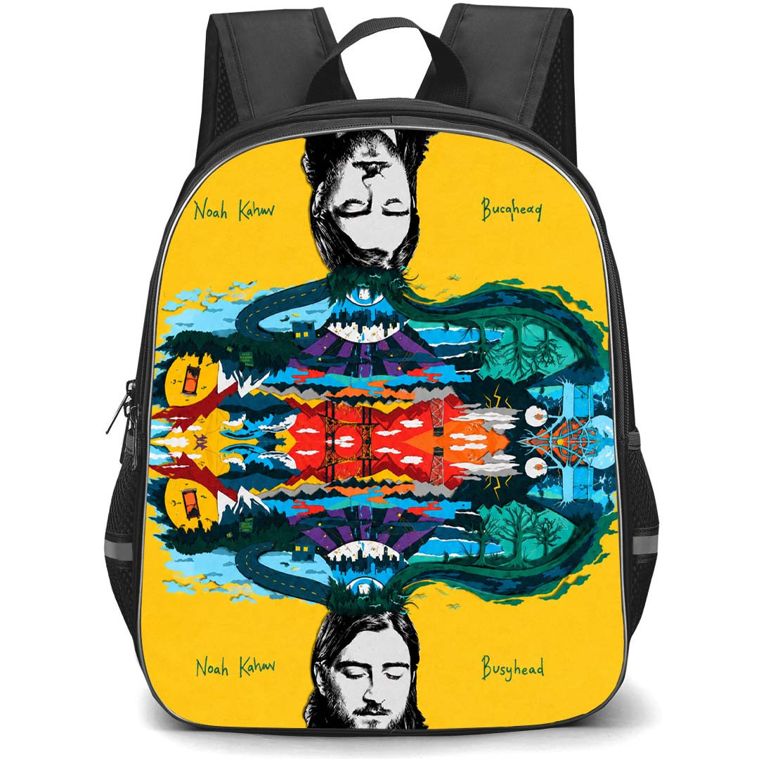 Noah Kahan Backpack School Bag StudentPack - Noah Kahan Busyhead Collage
