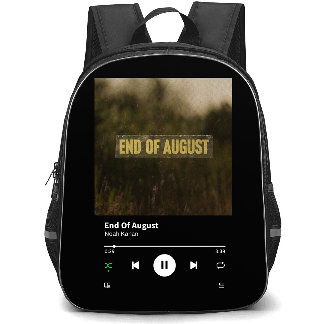 Noah Kahan Backpack School Bag StudentPack - Noah Kahan End Of August Cover Art
