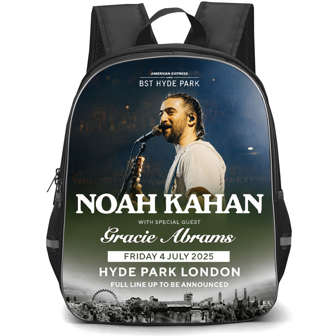 Noah Kahan Backpack School Bag StudentPack - Noah Kahan Hyde Park Concert Poster