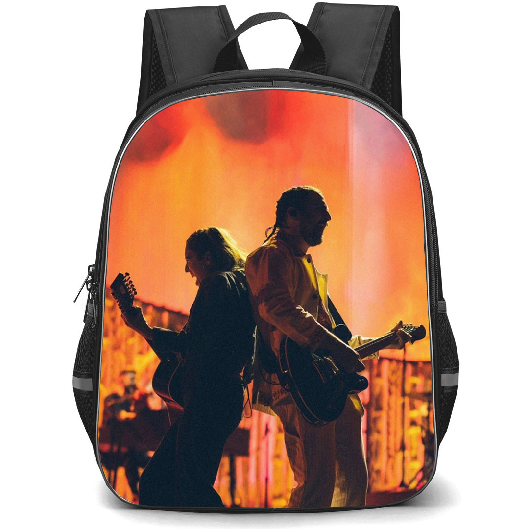 Noah Kahan Backpack School Bag StudentPack - Noah Kahan And Nina De Vitry Silhouette Art