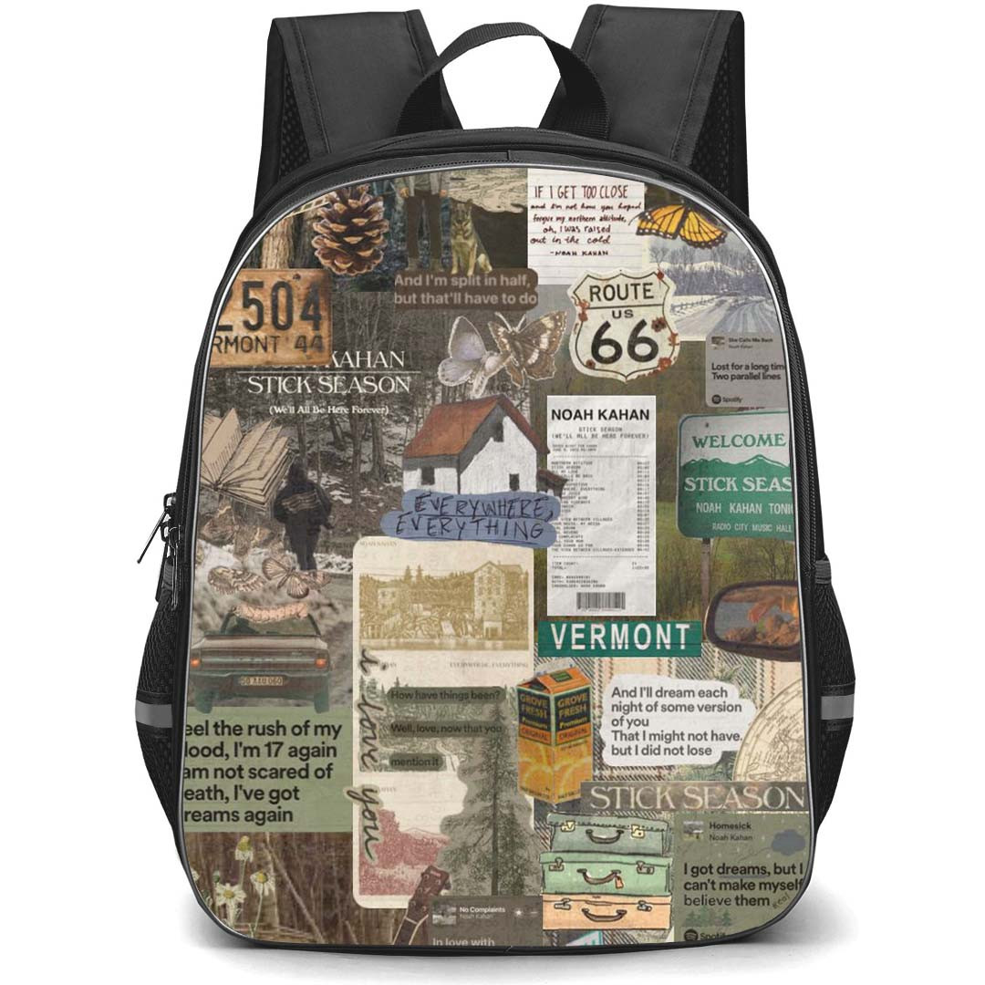 Noah Kahan Backpack StudentPack - Noah Kahan Retro Collage Poster