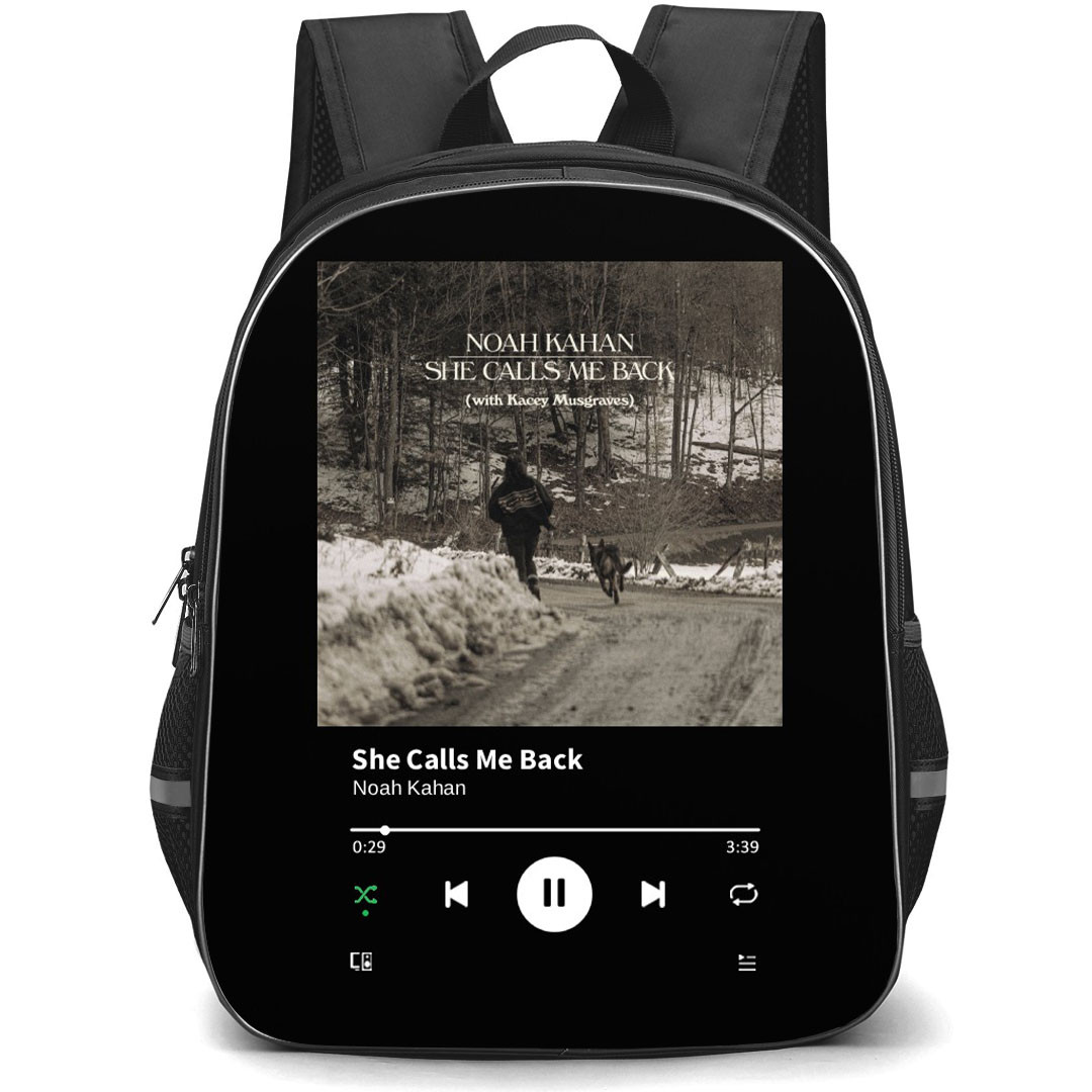 Noah Kahan Backpack School Bag StudentPack - Noah Kahan She Calls Me Back Cover Art