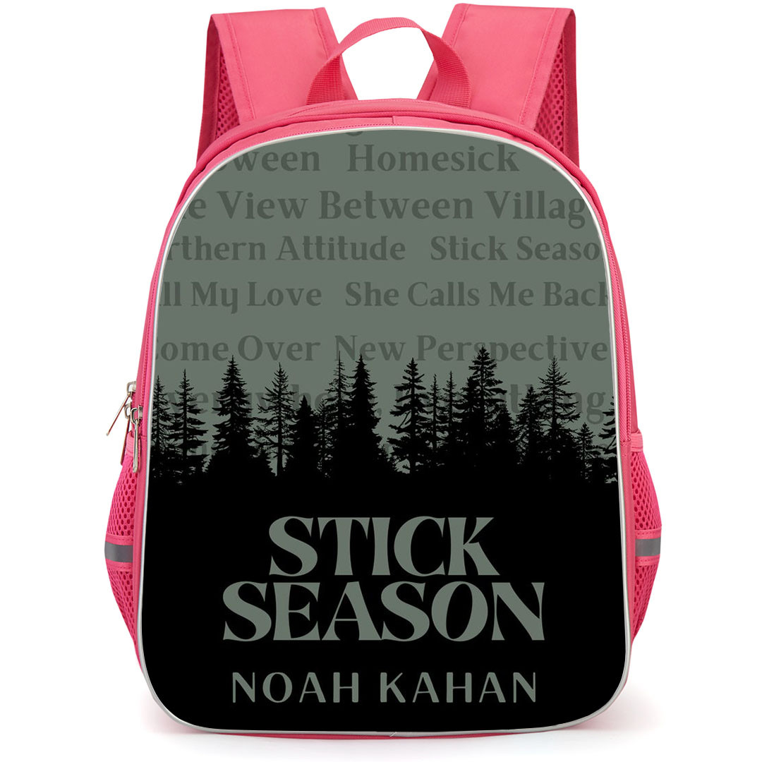 Noah Kahan Backpack StudentPack - Noah Kahan Stick Season On Silhouette Pine Tree Background