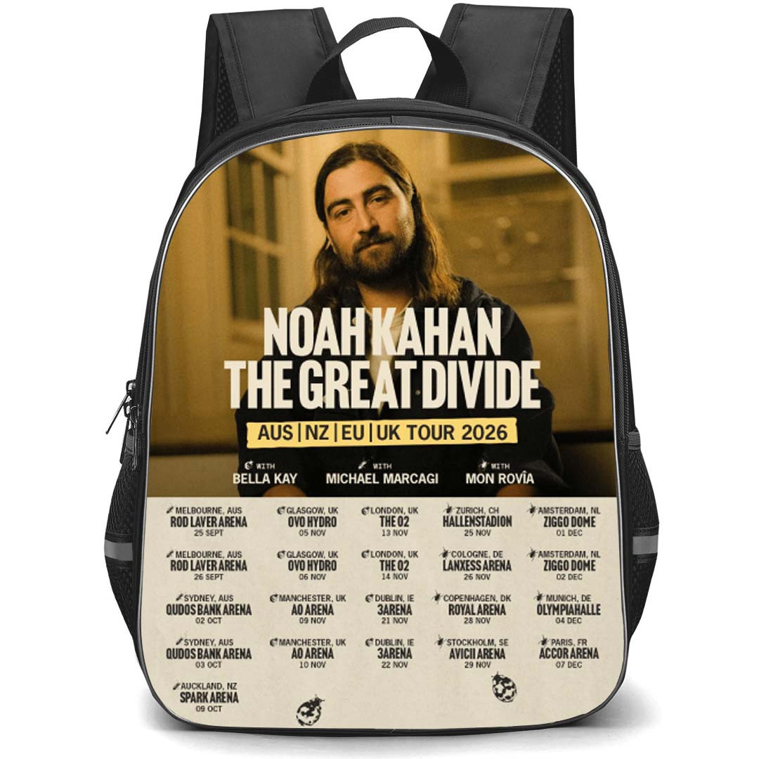 Noah Kahan Backpack School Bag StudentPack - Noah Kahan The Great Divide Tour Poster