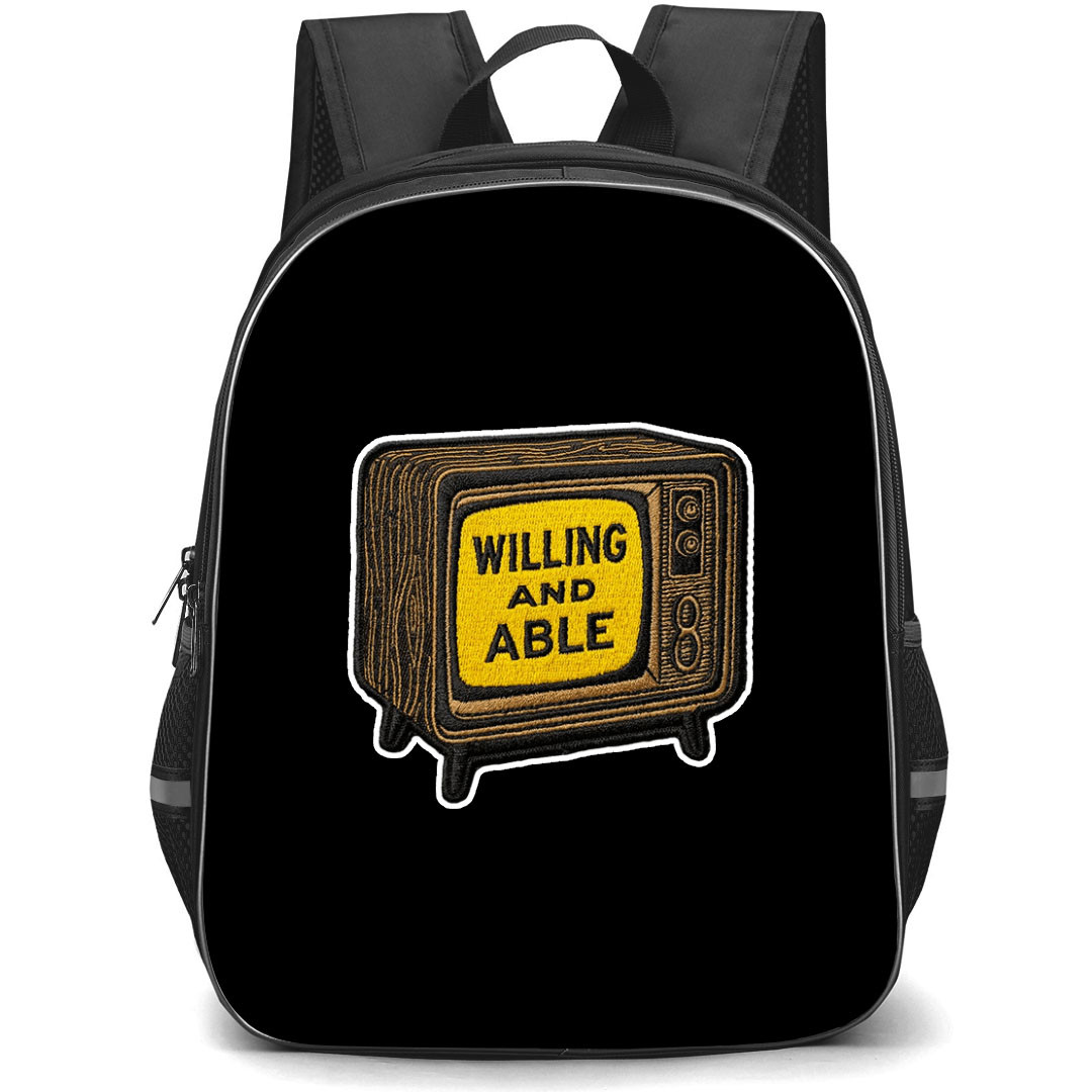 Noah Kahan Backpack School Bag StudentPack - Noah Kahan Willing And Able Patch Sticker Art