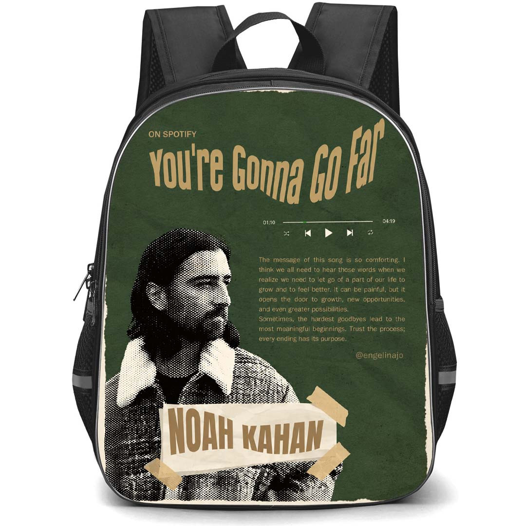 Noah Kahan Backpack School Bag StudentPack - Noah Kahan You're Gonna Go Far Collage