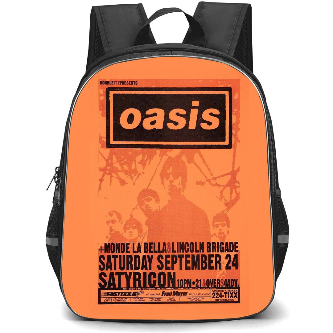 OASIS Backpack StudentPack - OASIS First US Tour Satyricon Concert Poster 1994