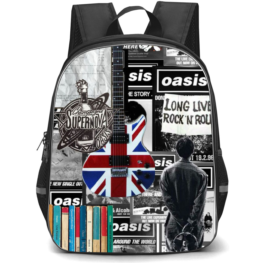 OASIS Backpack StudentPack - OASIS Grayscale Sticker Collage Poster