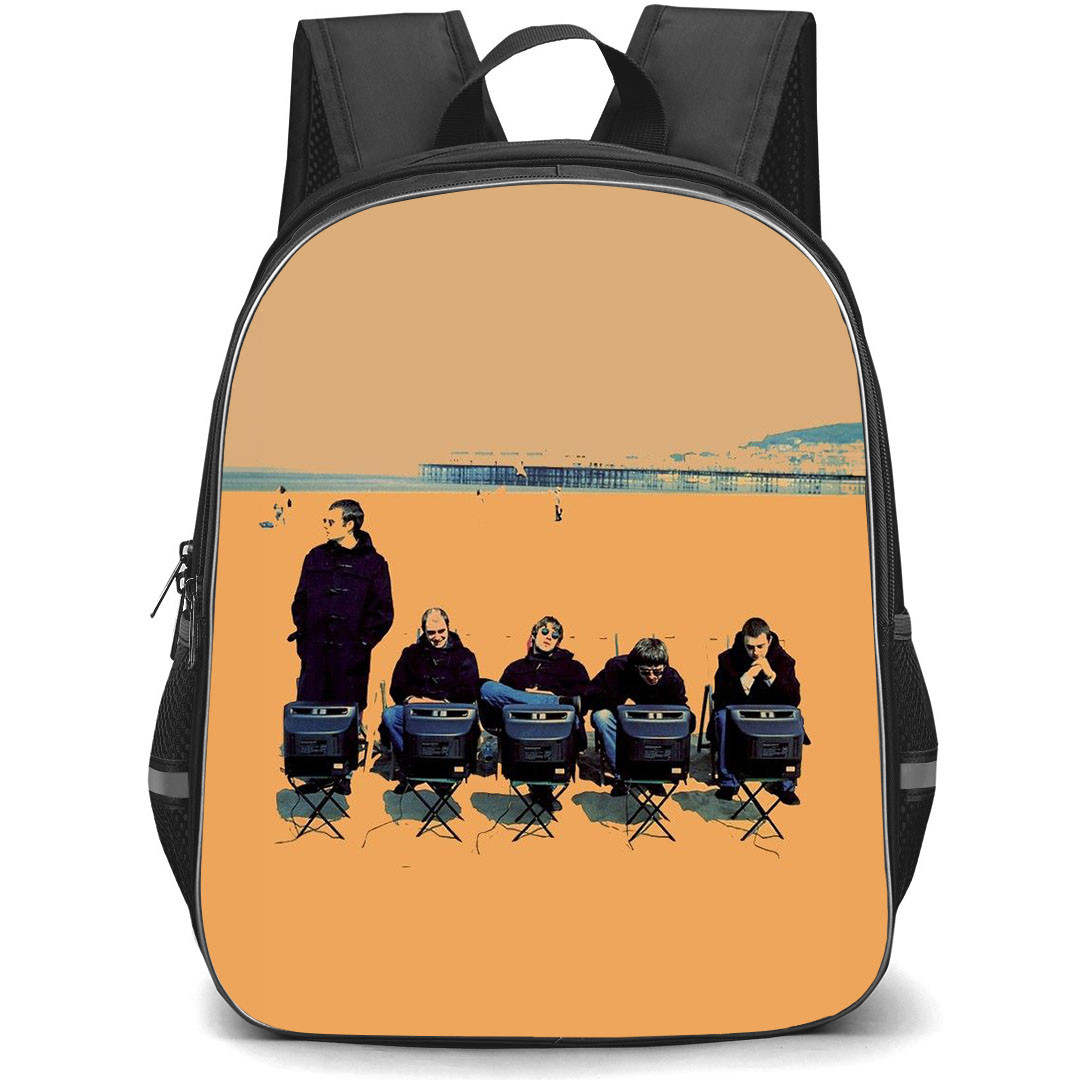 OASIS Backpack StudentPack - OASIS Band Member Watching Television Painting Poster