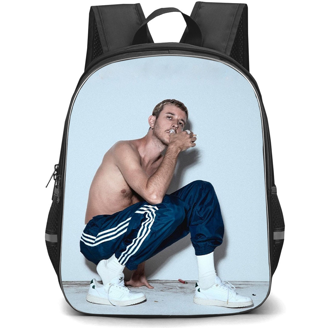 Oscar And The Wolf Backpack School Bag StudentPack - Oscar And The Wolf Crouching White Background