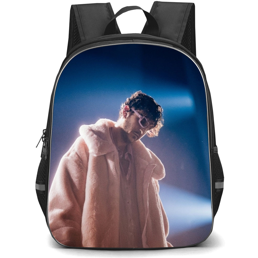 Oscar And The Wolf Backpack School Bag StudentPack - Oscar And The Wolf Side Portrait Wearing White Jacket