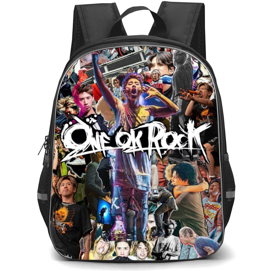 One Ok Rock Backpack School Bag StudentPack - Band Portrait Collage Poster