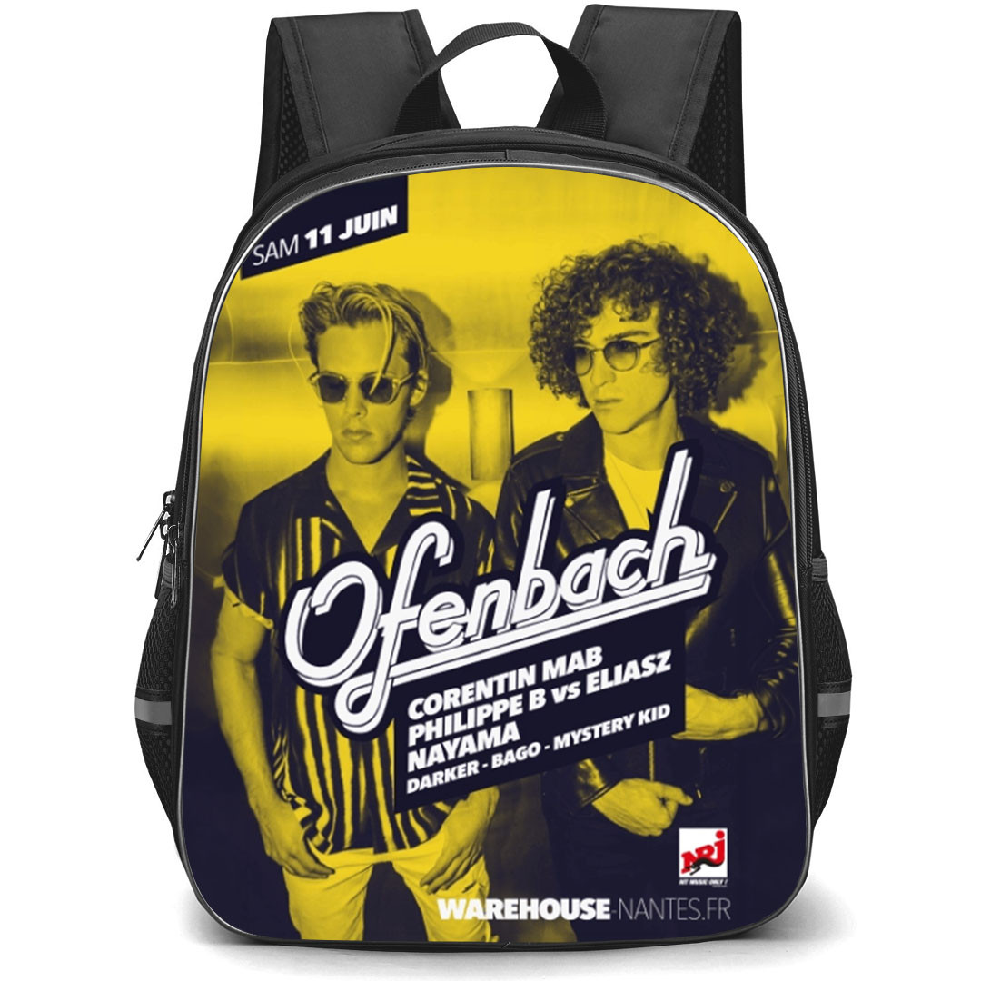 Ofenbach Backpack School Bag StudentPack - Ofenbach Nantes France Concert Poster