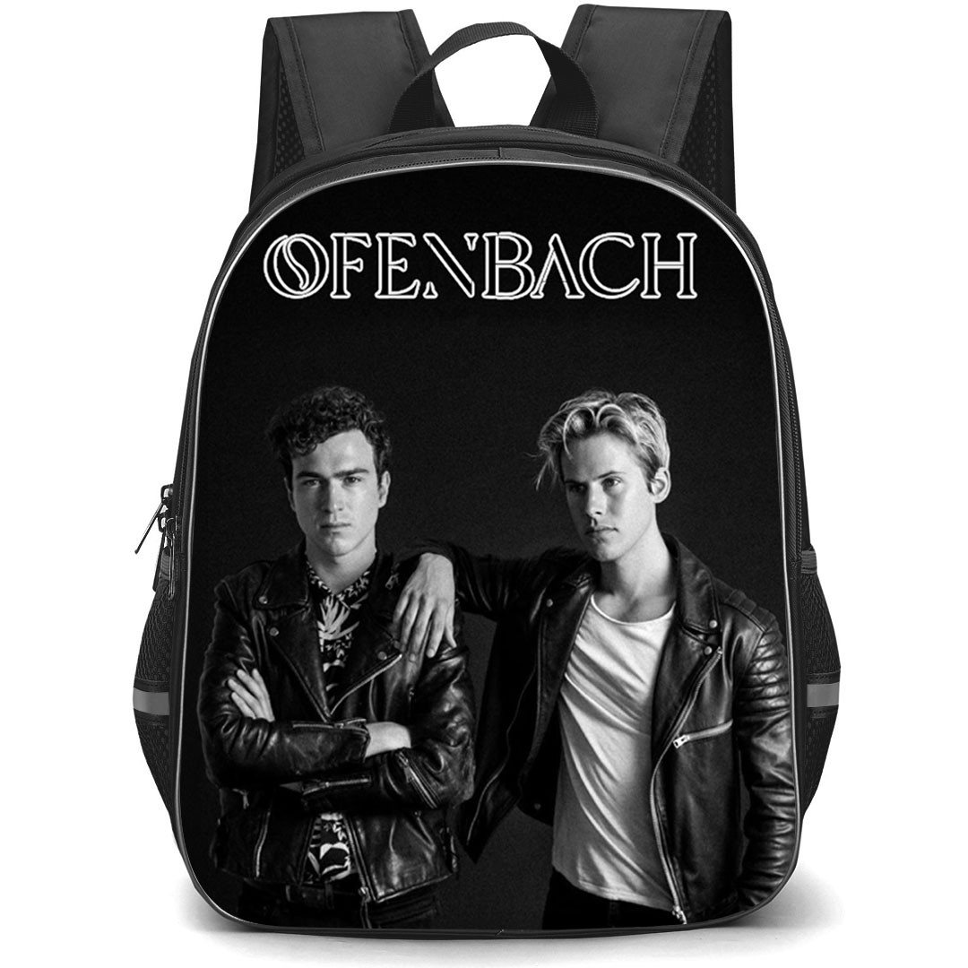 Ofenbach Backpack School Bag StudentPack - Ofenbach Portrait Greyscale