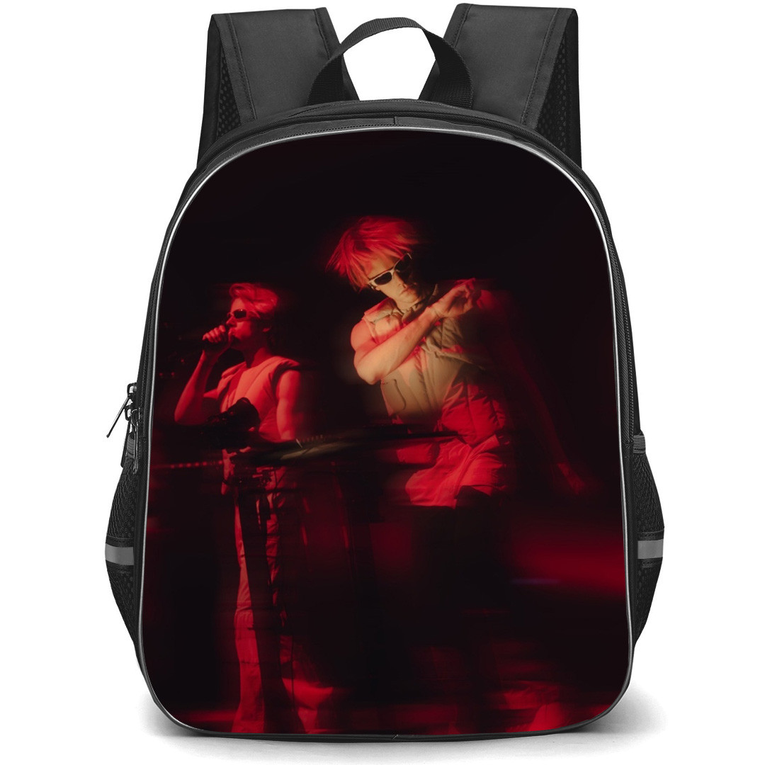Ofenbach Backpack School Bag StudentPack - Ofenbach Side Portrait Red Light Background
