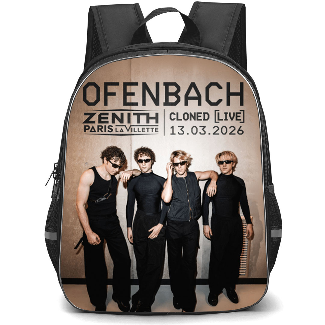 Ofenbach Backpack School Bag StudentPack - Ofenbach Zenith Paris La Villette Concert Poster