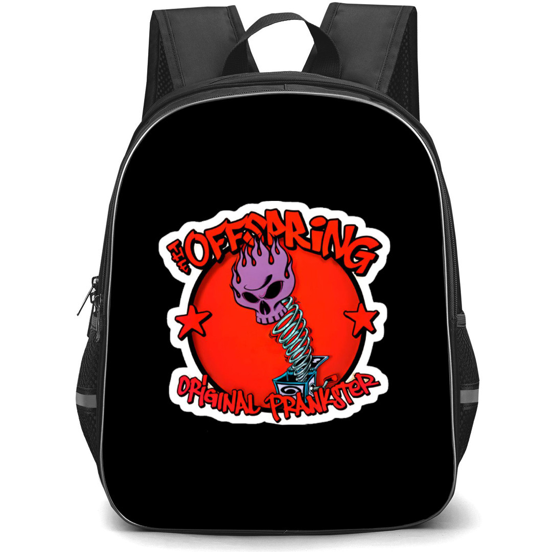 The Offspring Backpack School Bag StudentPack - Band Skull Prankster Sticker