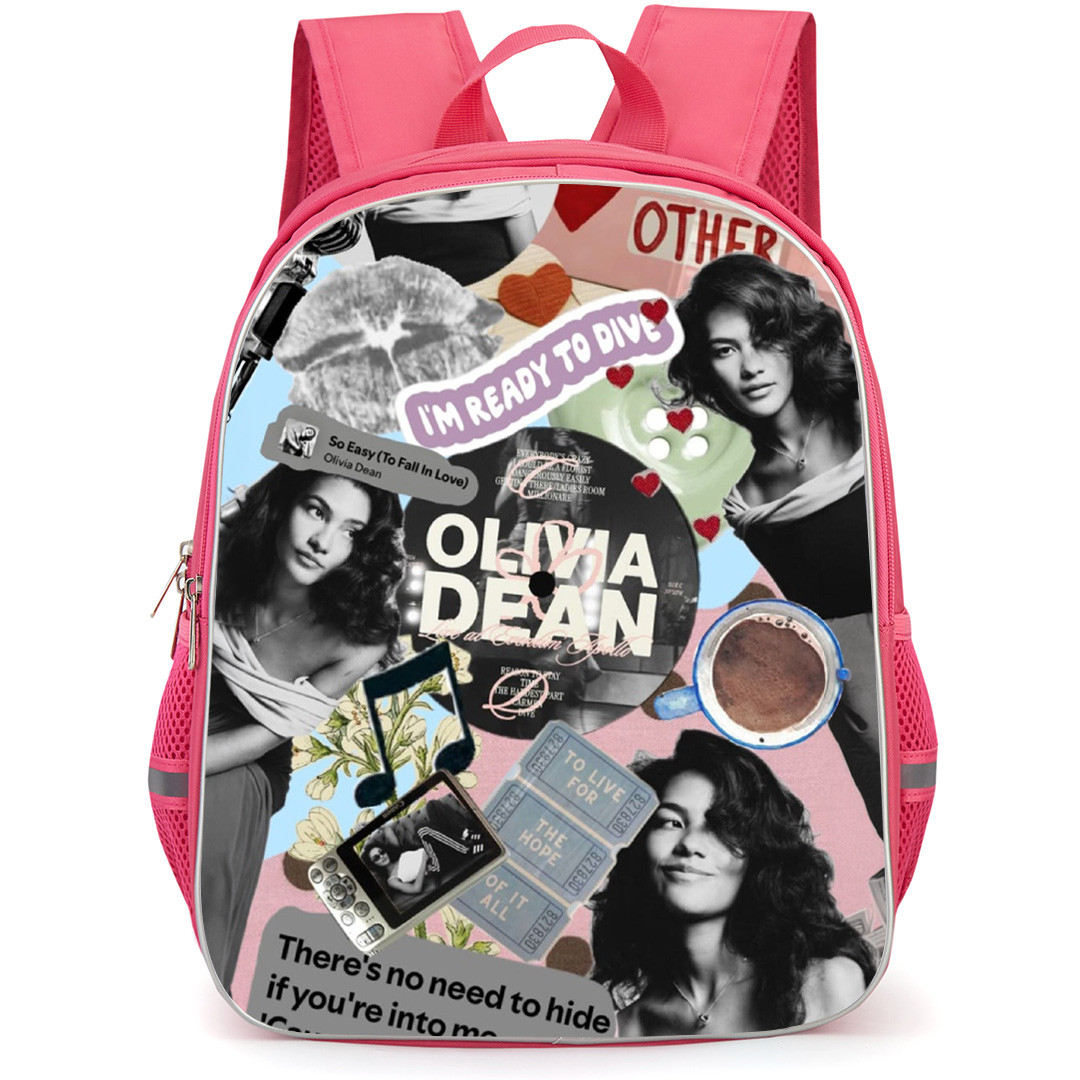 Olivia Dean Backpack School Bag StudentPack - Olivia Dean I'm Ready To Dive Collage
