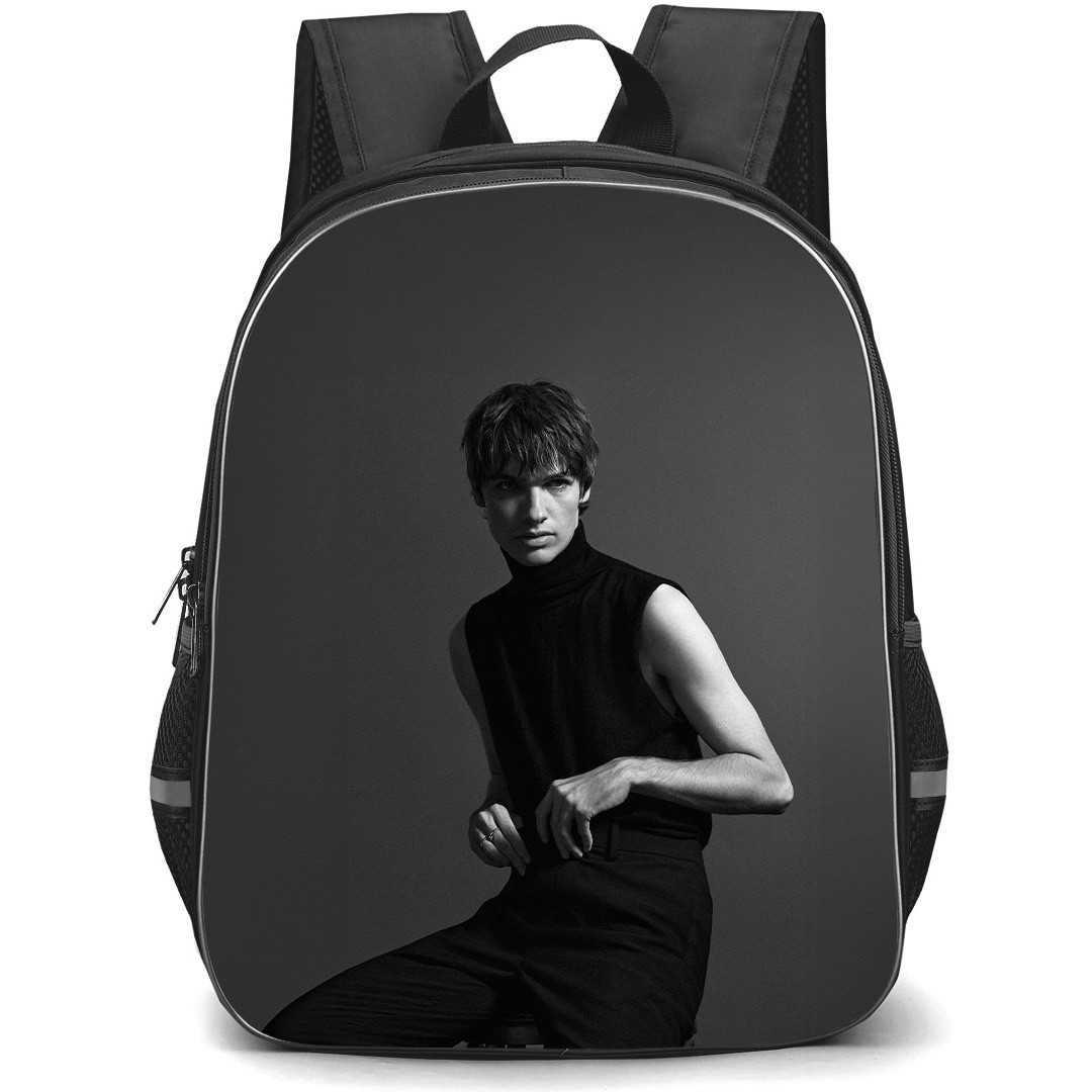 Pierre De Maere Backpack School Bag StudentPack - Pierre De Maere Black And White Portrait Poster