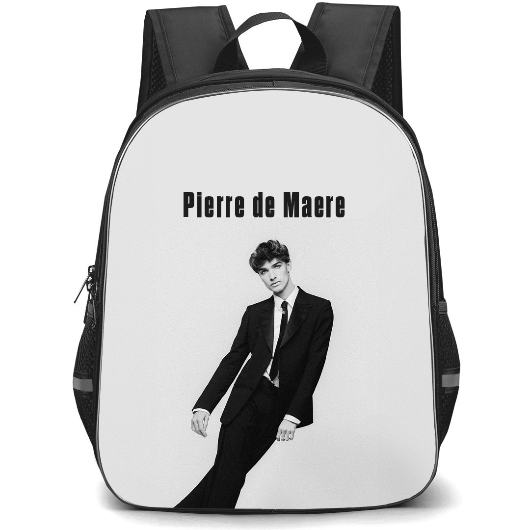 Pierre De Maere Backpack School Bag StudentPack - Pierre De Maere Black Suit Crossed Legs Grayscale Poster