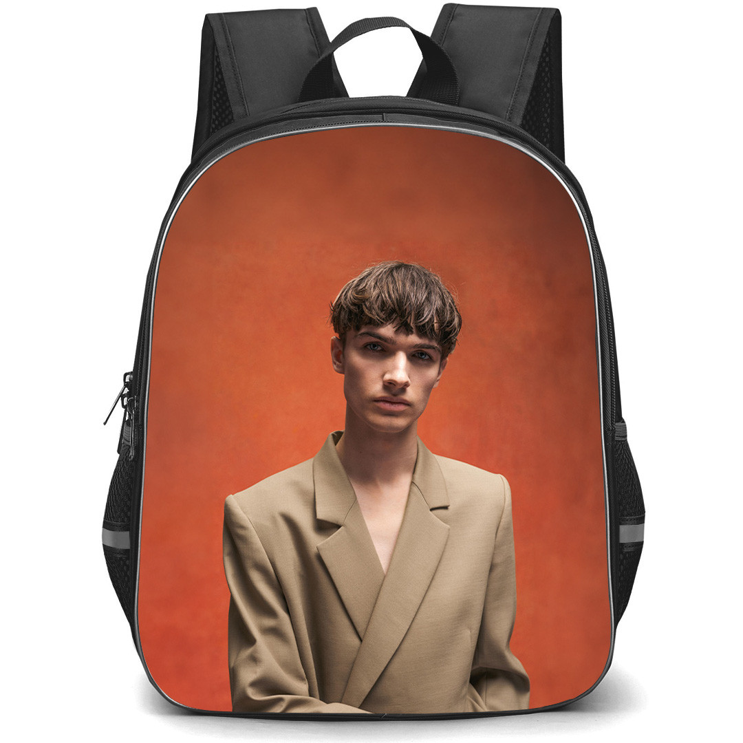 Pierre De Maere Backpack School Bag StudentPack - Pierre De Maere Fashion Portrait On Orange Background